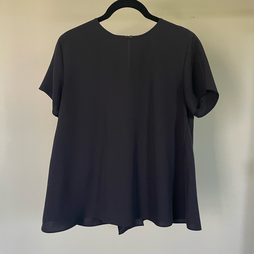 SOLD Uniqlo Draped Keyhole Back Blouse, size S